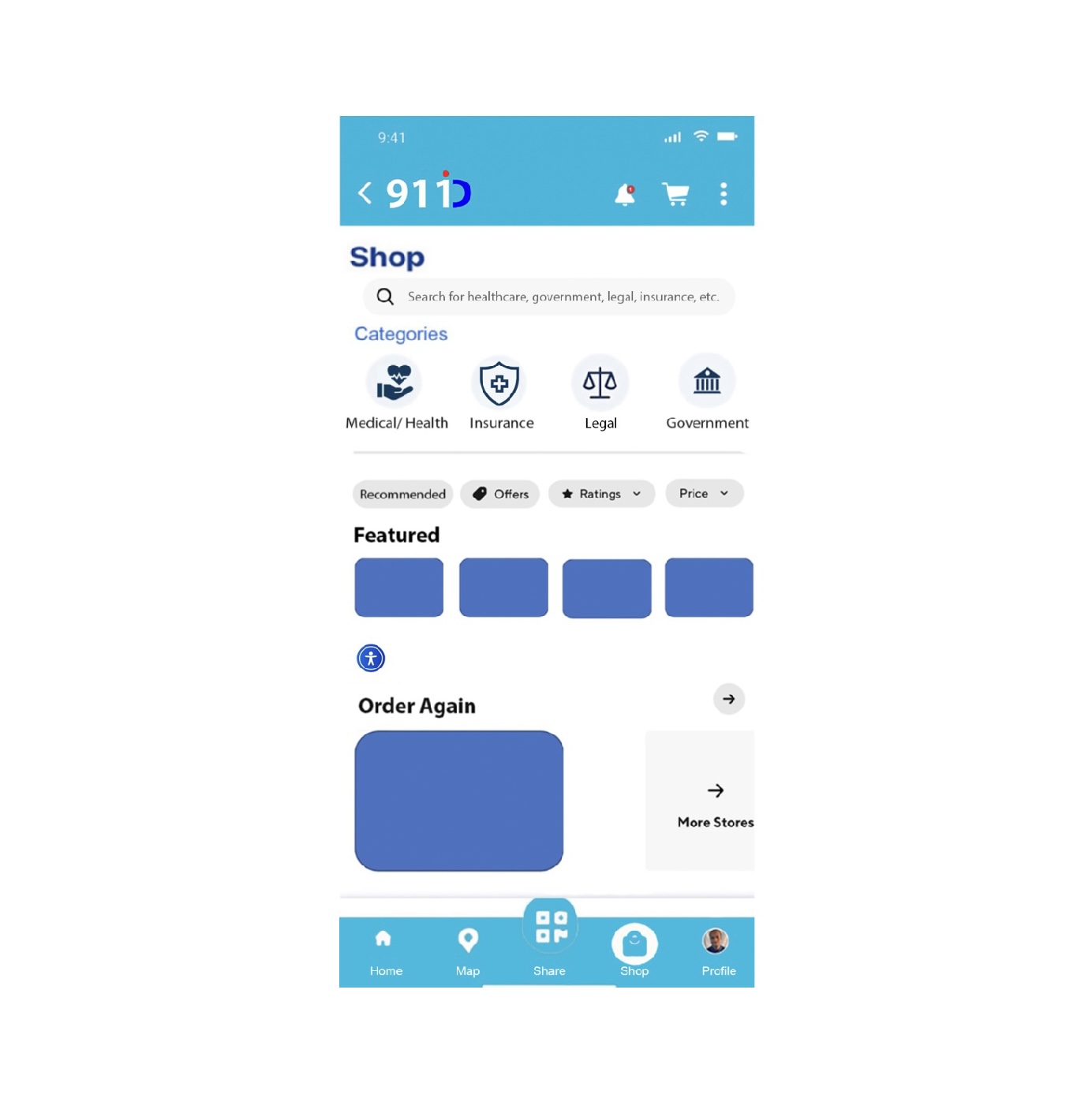 911 ID Emergency digital wallet in-app shop