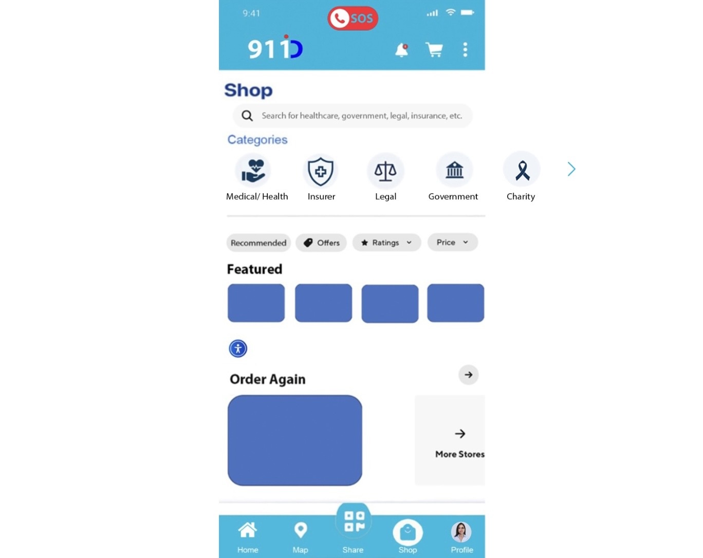 911 ID Emergency digital wallet in-app shop