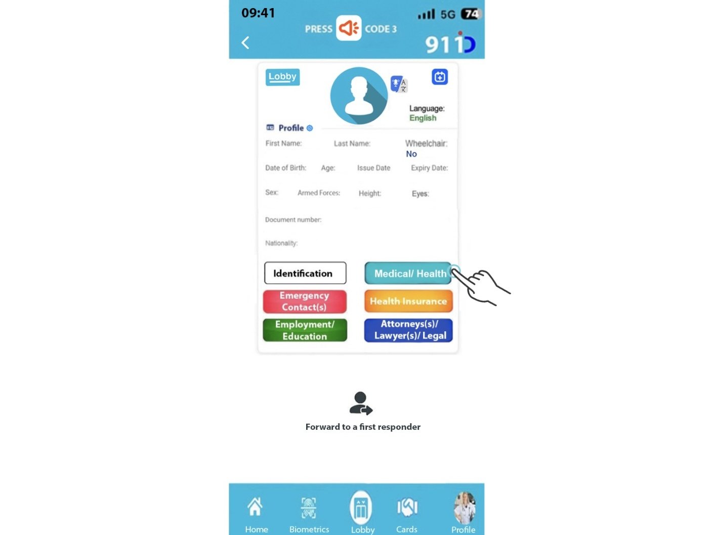 911 ID Emergency information